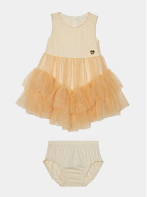 Guess Sukienka codzienna A4RK03 KC3F0 Beżowy Regular Fit