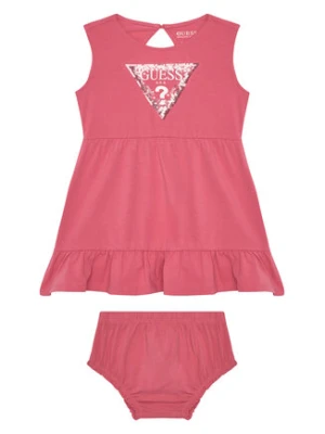 Guess Sukienka codzienna A5GK06 K6YW4 Pomarańczowy Regular Fit
