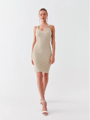Guess Sukienka codzienna Christina W3GK24 KAQL2 Beżowy Slim Fit