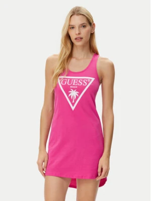 Guess Sukienka codzienna E3GP03 JA914 Czerwony Regular Fit