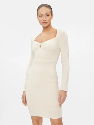 Guess Sukienka codzienna Evelina W4RK53 KC2A2 Beżowy Slim Fit