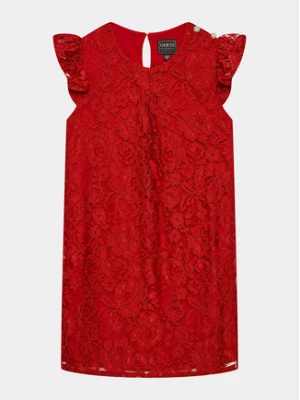 Guess Sukienka codzienna J3BK03 WFS60 Czerwony Regular Fit