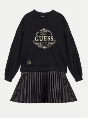 Guess Sukienka codzienna J4BK14 KAUH0 Czarny Regular Fit