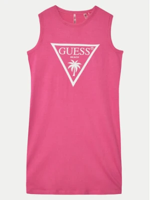Guess Sukienka codzienna J4GK35JA914 Różowy Regular Fit