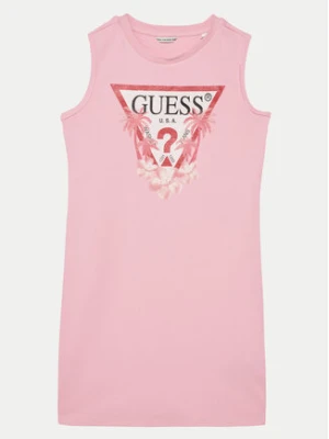 Guess Sukienka codzienna J4RK38KA6W4 Różowy Regular Fit
