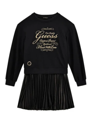 Guess Sukienka codzienna J5BK31 KAUH0 Czarny Regular Fit