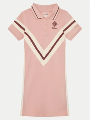 Guess Sukienka codzienna J5RK45 KCOK1 Różowy Regular Fit