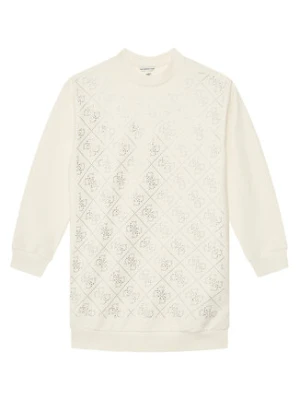 Guess Sukienka codzienna J5YK02 KA6V4 Écru Regular Fit