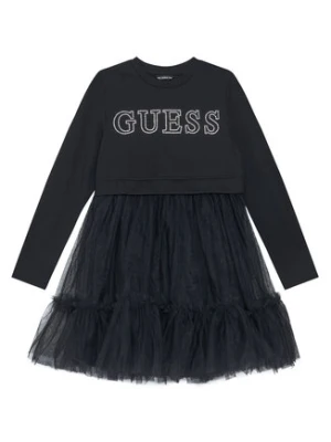 Guess Sukienka codzienna J5YK03 KAUH0 Czarny Regular Fit