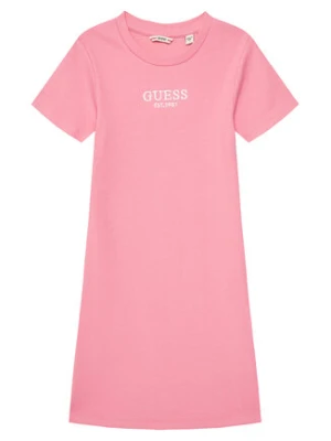 Guess Sukienka codzienna J5YK11 KBZP4 Różowy Regular Fit