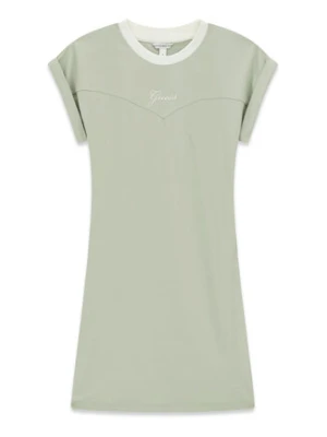 Guess Sukienka codzienna J6GK03 J1314 Zielony Regular Fit