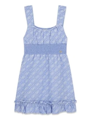 Guess Sukienka codzienna J6GK22 WR300 Błękitny Regular Fit