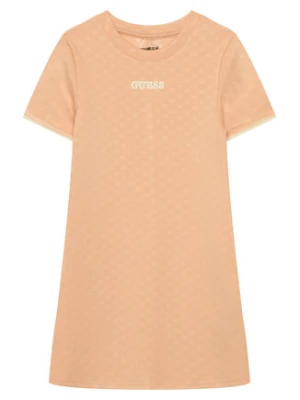 Guess Sukienka codzienna J6GK27 KF972 Pomarańczowy jasny Regular Fit