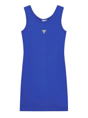 Guess Sukienka codzienna J6GK30 J1314 Niebieski Slim Fit