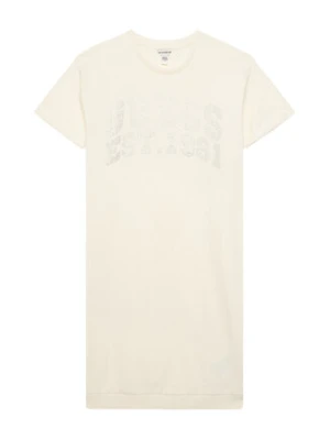 Guess Sukienka codzienna J6RK00 KA6R4 Écru Regular Fit