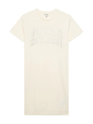 Guess Sukienka codzienna J6RK00 KA6R4 Écru Regular Fit Kremowy