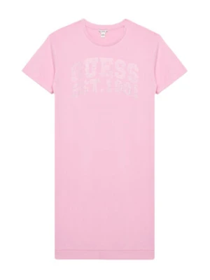 Guess Sukienka codzienna J6RK00 KA6R4 Różowy Regular Fit