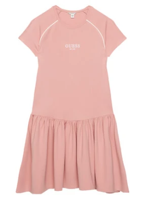 Guess Sukienka codzienna J6RK02 KCY62 Różowy Regular Fit