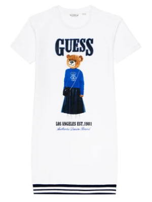 Guess Sukienka codzienna J6RK11 KAD74 Biały Regular Fit