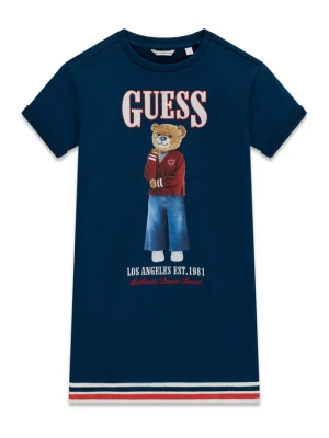 Guess Sukienka codzienna J6RK11 KAD74 Granatowy Regular Fit