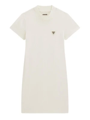 Guess Sukienka codzienna J6RK31 J1314 Écru Regular Fit