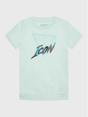 Guess Sukienka codzienna K3RK01 KB4O0 Niebieski Regular Fit