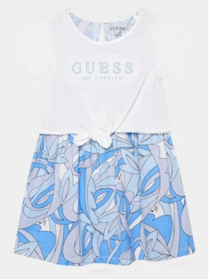 Guess Sukienka codzienna K4GK10 K6YW3 Biały Regular Fit