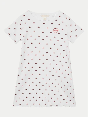 Guess Sukienka codzienna K5GK02 KCSQ4 Biały Regular Fit