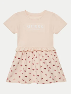 Guess Sukienka codzienna K5GK08 K6YW4 Różowy Regular Fit