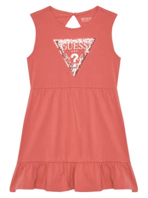 Guess Sukienka codzienna K5GK22 K6YW4 Koralowy Regular Fit