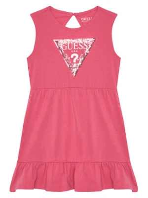 Guess Sukienka codzienna K5GK22 K6YW4 Koralowy Regular Fit