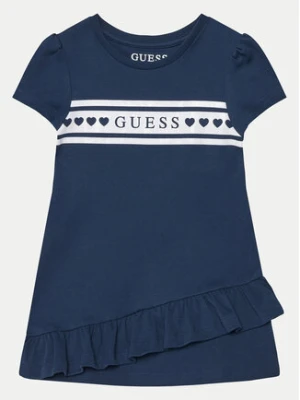 Guess Sukienka codzienna K5RK04 KA6W4 Granatowy Regular Fit