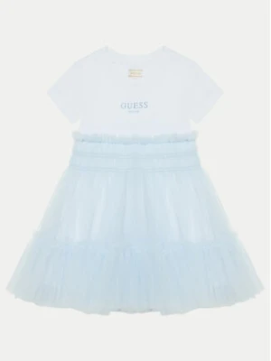 Guess Sukienka codzienna K5RK14 K6YW0 Biały Regular Fit