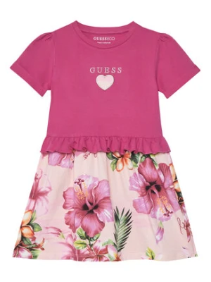 Guess Sukienka codzienna K6GK01 K6YW4 Różowy Regular Fit
