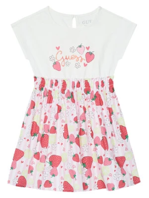 Guess Sukienka codzienna K6GK05 K6YW0 Biały Regular Fit