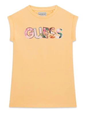 Guess Sukienka codzienna K6GK10 KAE24 Pomarańczowy jasny Regular Fit