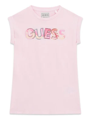 Guess Sukienka codzienna K6GK10 KAE24 Różowy jasny Regular Fit