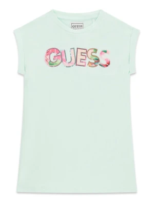 Guess Sukienka codzienna K6GK10 KAE24 Zielony jasny Regular Fit