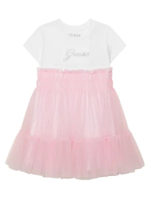 Guess Sukienka codzienna K6RK00 K6YW0 Różowy Regular Fit