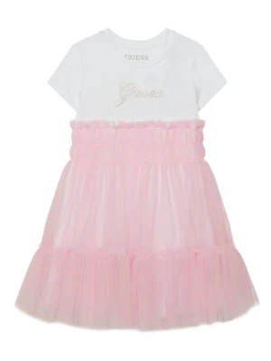 Guess Sukienka codzienna K6RK00 K6YW0 Różowy Regular Fit