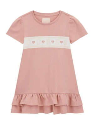 Guess Sukienka codzienna K6RK13 KA6W4 Różowy Regular Fit