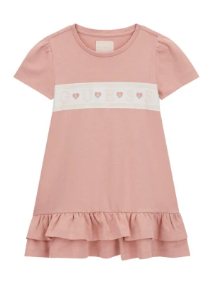 Guess Sukienka codzienna K6RK13 KA6W4 Różowy Regular Fit