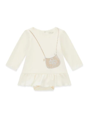 Guess Sukienka codzienna S6BG02 K5997 Kremowy Regular Fit