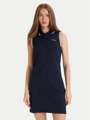 Guess Sukienka codzienna V5GK04 KCOK1 Granatowy Regular Fit