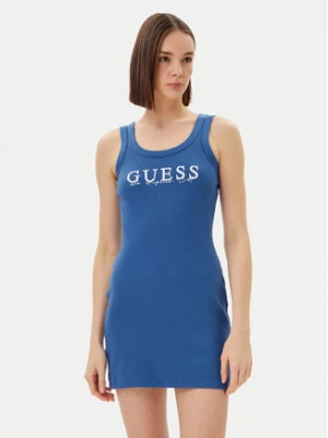 Guess Sukienka codzienna V5GK06 K8RT2 Niebieski Slim Fit