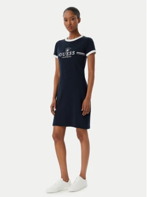 Guess Sukienka codzienna V6GK05 K2988 Granatowy Regular Fit