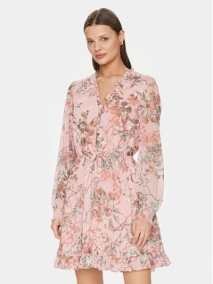 Guess Sukienka codzienna Vanessa W4GK42 WDW82 Różowy Regular Fit