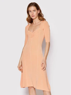 Guess Sukienka codzienna W2YK53 Z30K0 Pomarańczowy Flare Fit