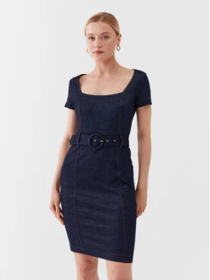 Guess Sukienka codzienna W3YK70 KBU70 Granatowy Bodycon Fit