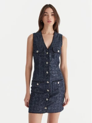 Guess Sukienka codzienna W5BK41 D0771 Granatowy Regular Fit